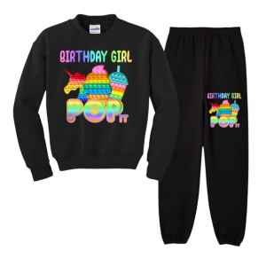 Joy Sana Baju Setelan Remaja One Set Sweater Dan Celana Joger Babyterry Motif Master Builder Size L - XL