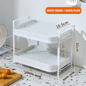 Golden Frame Drainage Rack Multifunctional Kitchen Tray Fruits Vegatables Nordic Minimalist Organizer/Local Stock