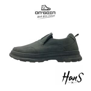 Hans IX Faux Leather Slip On Men Shoes Size 40-45 Kasut Sarung Kulit PU Lelaki By OnGoin Malaysia