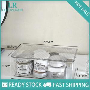 LF Wholesale✨Flash Sale ✨ Desktop Storage Box Transparent Desk Stationery Hand Account Storage Box Large Capacity Drawer Cosmetic Organizer Box