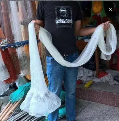 Rangkaian Ikan Shrimp Raja Shrimp Korean traditional hand thrown net chain casting net easy throwing net small mesh fishing net iron chain spinning net fishing net