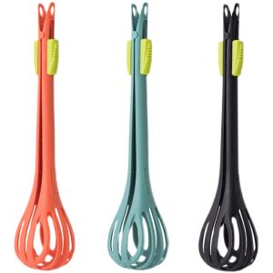[Local Seller] Food Grade Nylon Egg Whisk Mixer Clip 2in1 Multifunctional Manual Hand Egg Beater Kitchen Tools With Lock