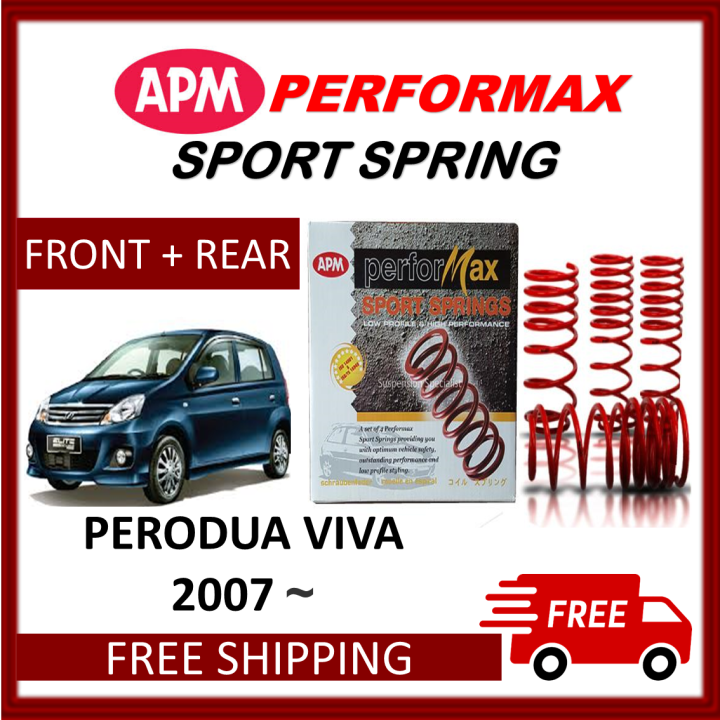 PERODUA VIVA LOWERED COIL SPORT SPRING BRAND APM PERFORMAX Lazada