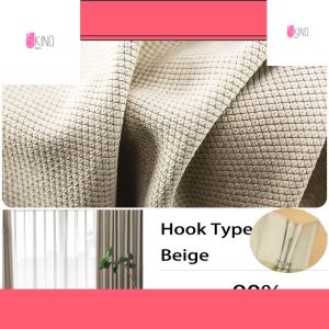 1 PC Hook / Eyelet Type Blackout Curtain 2021 Artistic Curtain Living Room Curtain Bedroom Curtain
