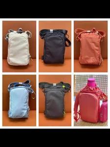 lululemon Bag 2 Lightweight water bottle bag daily commuting bag outdoor cycling waterproof carry-on bag travel bag