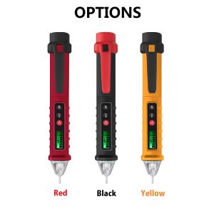 KKmoon Cảm Biến Thông Minh VC1010 Vôn Kế AC Không Tiếp Xúc Với Độ Nhạy Biến Đổi 12V-1000V Máy Thử Điện Phạm Vi Kép Bút Màn Hình LCD Vôn Kế Di Động Có Đèn Pin Nhấp Nháy