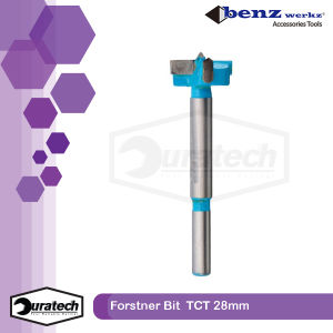 Benz Werkz Mata Bor Pelubang Kayu Engsel Sendok Hole Saw Forstner Bit 28mm Mata Bor Pelubang Kayu Engsel Sendok Pintu Kayu HPL MDF Furniture Interior Laci Lemari Pakaian Baju 28 mm Wood Drill Bit