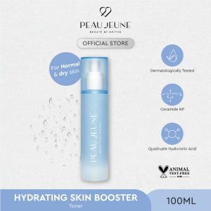 Peau Jeune Hydrating Skin Booster Hydrating Toner Wajah Untuk Kulit Kering dan Sensitif Mengandung Niacinamide Quadruple Hyaluronic Acids Ceramide NP Panthenol dan Cactus Extract - for Normal Dry and Sensitive Skin