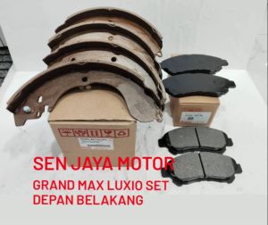 BRAKE PAD BRAKE SHOE GRAND MAX KAMPAS REM SET DEPAN BELAKANG GRAND MAX LUXIO