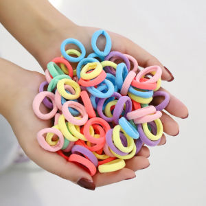 บ้านสาวน่ารัก 50 ชิ้น บรรจุภัณฑ์หัวข้อ: สินค้าดีที่สุด สำหรับผู้หญิงเด็กผู้หญิงแหวน รัดผม หางม้ายืดหยุ่น