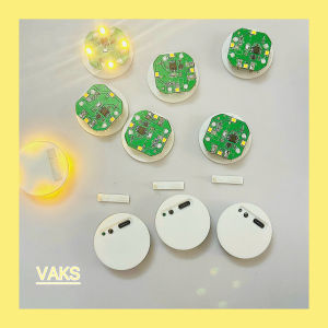 1 Cái Đèn led VÀNG lắp ráp kích hoạt bằng Rung Chạm dùng pin sạc__có thể làm mô hìnhđồ thủ côngđồ chơi..