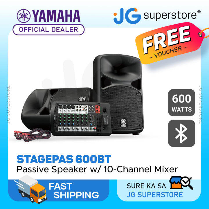 Yamaha stagepas 600bt portable pa best sale with bluetooth