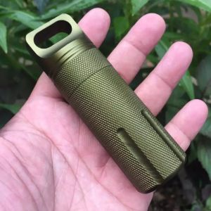 【COD&Ready Stock】VPO2697 EDC Waterproof Medicine Case Keychain Dry Bottle Survival Hike Box Seal Tank Container Pill Box First-Aid Canister