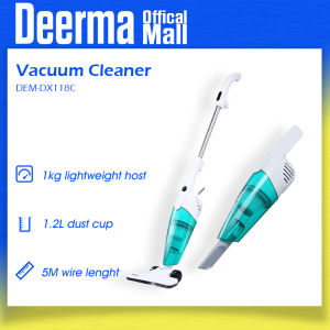 Deerma Vacuum Cleaner DX118C / DX115C Handheld Mini Vacuum with High Power Suction Dust Cleaner