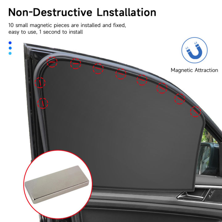 SEAMETAL%20Car%20Curtain%20Side%20Window%20Sunshade%20Cover%20Magnetic%20Install%20Washable%20Foldable%20Auto%20Window%20Shade%20Magnet%20-%20Image%204