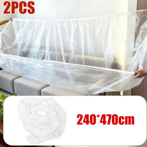 ใหญ่พิเศษฝาครอบกันฝุ่นกันน้ำแบบใช้แล้วทิ้ง2/4ชิ้นฝาครอบกันฝุ่นเฟอร์นิเจอร์อเนกประสงค์เชือกดึงยางยืดผ้าคลุมใส
