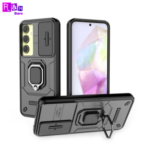 Case Samsung Galaxy A25 A35 A55 5G Camshield Hardcase Ring Slide Camera Anti Slip TPU+PC