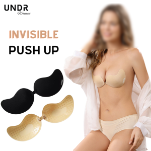 UNDR Invisible Bra Reusable BH Tempel Wanita Beha Push Up Perempuan Sticker Stiker Cup Pad Rekat Front Buckle Open Kancing Depan Rekat Self Adhesive 3001