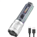 Senter Transparant Solar Panel Charger Free USB Zoom In Zoom Out - X36. 