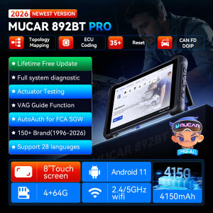 MUCAR 892BT Pro AI OBD2 Scanner Topology Map J2534 /CAN FD/DoIP Lifetime Update All System Diagnosis 35 Reset ECU Coding