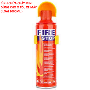 BÌNH CỨU HỎA MINI BÌNH CHỮA CHÁY MINI Ô TÔ XE MÁY LOẠI 1000ML