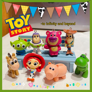 O-KAY Gantungan Kunci Buzz Lightyear Toy Story Gantungan Kunci Boneka Kartun Lucu Boneka Liontin Buzz Lightyear Ornamen Tas