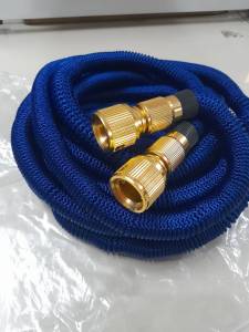 สายยาง สายยางยืดหด สายยางฉีดน้ำ สายยางยืดหดคุณภาพพรีเมี่ยม ทนทานไม่ขาดง่าย ยืดได้ถึง 3 เท่า สายสีน้ำเงิน