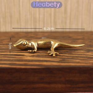 Heabety Gecko Hình Trang Trí Nội Thất Nhỏ Đồ Trang Trí Đồng Cổ Động Vật Bức Tượng Nhỏ Trà Pet Bàn Trang Trí Nội Thất Phụ Kiện Trang Trí Nội Thất