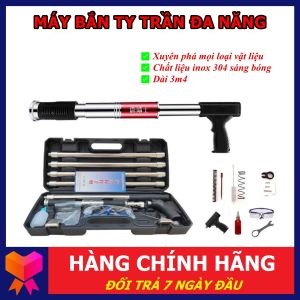 Máy bắn treo ti ren trần chuyên dụng thi công điện nước thạch cao cứu hỏa điều hòa - Chất liệu Inox 304 cao cấp - Bảo hành 6 tháng