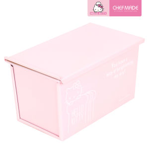 CHEFMADE Hello Kitty Pink Non-stick With Lid Toast Box Bread Mould 450g Mold Sliding Cover Toast Mold Baking Mold KT7030