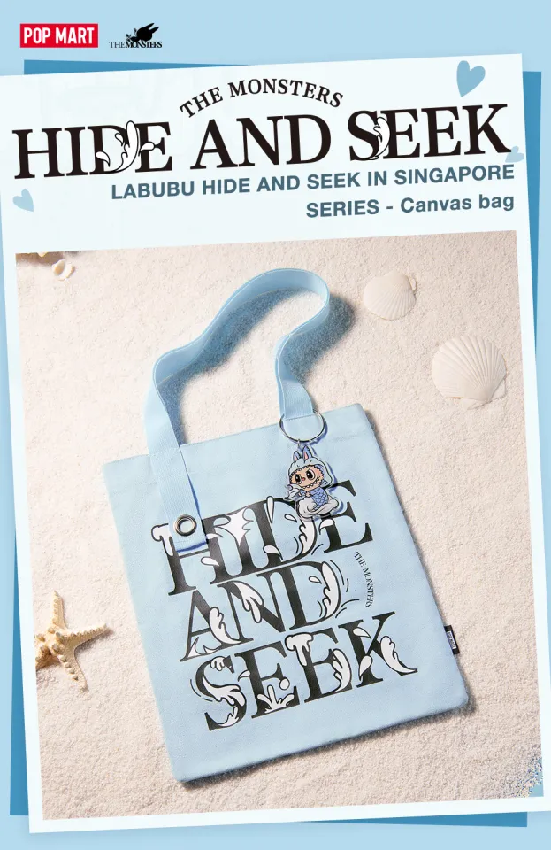 POP MART LABUBU HIDE AND SEEK IN SINGAPORE SERIES-Canvas Bag