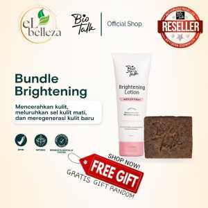 Biotalk Bundle Mencerahkan Kulit | Brightening Soap Lotion Bundle | Sabun Kopi Coffee Lotion Mencerahkan Hyaluronic Acid