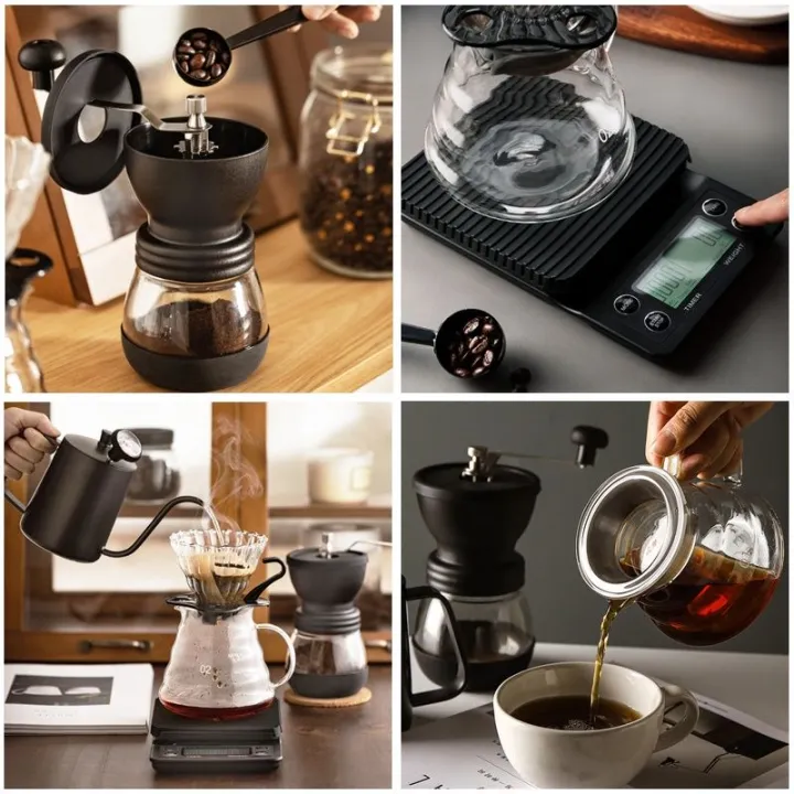 TIMECAFE ชุดดริปกาแฟ มือใหม่ พกพา อุปกรณ์ดริปกาแฟ Coffee Drip Set ...
