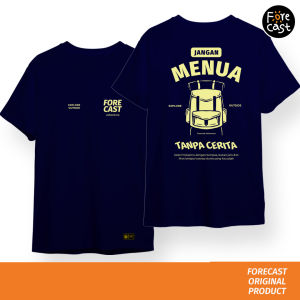 [PREMIUM] Forecast Men Shirt Edisi Jangan menua tanpa cerita / Kaos Rantau / Kaos Pendaki Gunung / Kaos Jalan Jalan / Kaos Pria