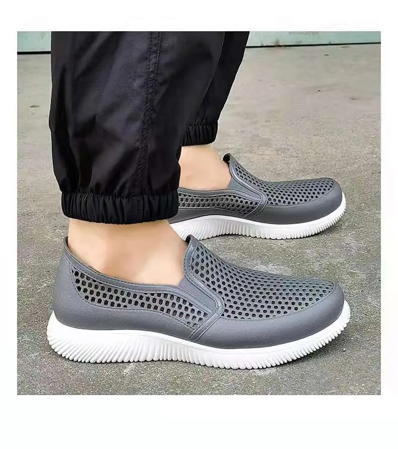 Rubber slip on hot sale shoes with holes