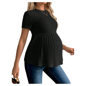 TRINAFREE MISTERY  GIFT FREE SHIPPING COD  BC Round Neck Peplum Top Pregnant Maternity T-shirt    - xs to slim large - classy and elegant - timeless classic  - timeless piece - casual office or party - classic piece - super kapal ng tela - hindi kayo ma