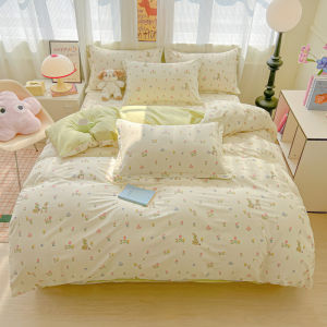 1/3pcs Soft 100% Cotton Duvet Cover Set Twin Queen Size Floral Print Comforter Cover with Zipper Closure Pure Cotton Bedding Set2026