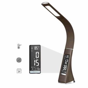 Đèn chống cận bảo vệ mắt đèn học tích hợp thời gian đồng hồ báo thức nhiệt đô độ ẩm