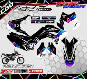 STRIPING DECAL HONDA CRF 150 L / STICKER LIST DECAL CRF 150 L