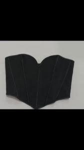 Solid Cropped Corset Shaper Top For Women Shapewear Slim Waist Shapewear Tube Tops Strapless Vest