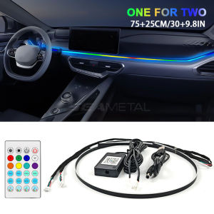 Streamer Magic Ambient Light Car RGB LED Strip Light Fiber Optic Interior Atmosphere Lamp Kit APP Remote Control