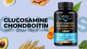 Glucosamine Chondroitin with Collagen - Joint Support Supplement - Vitamins Made in the USA - 2800mg