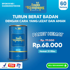 Indo Rimpang Bio Gold Premium Tea - Teh Untuk Menurunkan Berat Badan Diet Detox Secara Alami