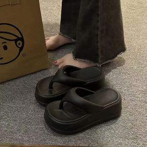 Free Shipping No Smell No Noise~ Thick-Soled Height-Increasing Fashionable Non-Slip High-End Sandals For Women To Wear Outdoors In Summer