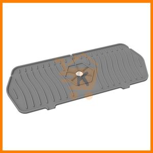 【K-Home】61cm Lengthened Kitchen Faucet Sink Splash Guard Silicone Water Mat for Kitchen Bathroom Countertop Protect