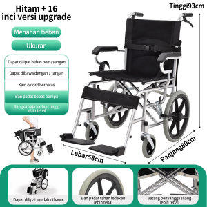 Kursi Roda Lipat Portable Traveling Kursi Roda Medis  Wheel Chair Kursi roda trevel