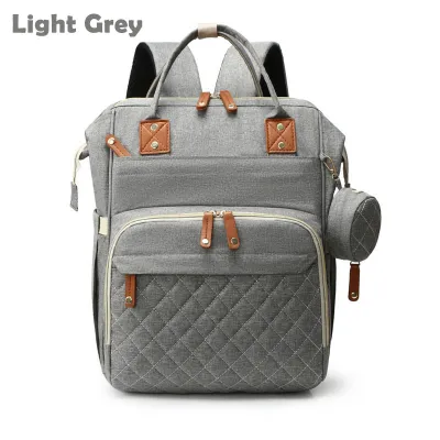 Large Capacity Diaper Bag Multifunction Mommy Backpack with USB Charging port Storage Travel bag with Stroller Strap. . HEYBABE.