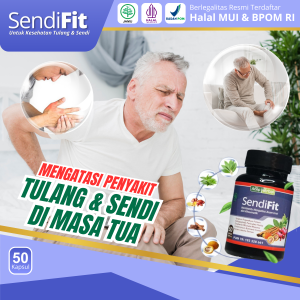 SendiFit Herbal Kapsul Original - Obat Tulang Dan Sendi Dimasa Tua Asam Urat Saraf Kejepit Sakit Lutut Encok Nyeri Pinggang Rematik Sakit Punggung