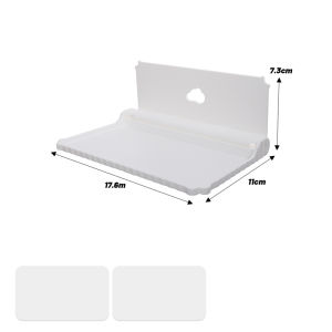 Folding Wall Mounted Shelf Saving Space Foldable Storage Rack Punch-Free Phone Holder Wifi Router Storage Bathroom Tray