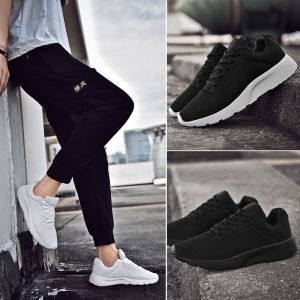 CDFHWUN ขนาด36-47รองเท้าผ้าใบสำหรับผู้ชายและผู้หญิงพร้อมสต็อกรองเท้ากีฬาลูกไม้ขึ้นวิ่งรองเท้าผ้าใบระบายอากาศผู้ชายรองเท้าผ้าใบสบายๆนุ่มแต่เพียงผู้เดียว